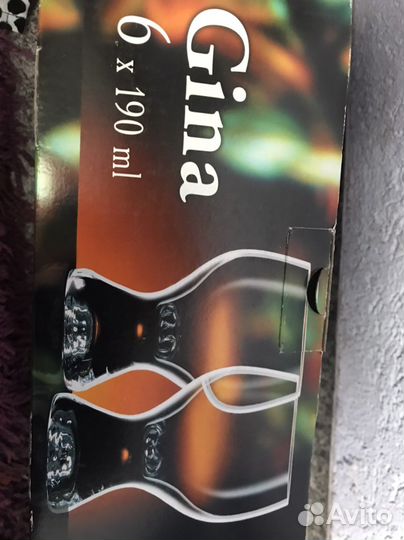 Фужеры бокалы Чехия новые bohemia