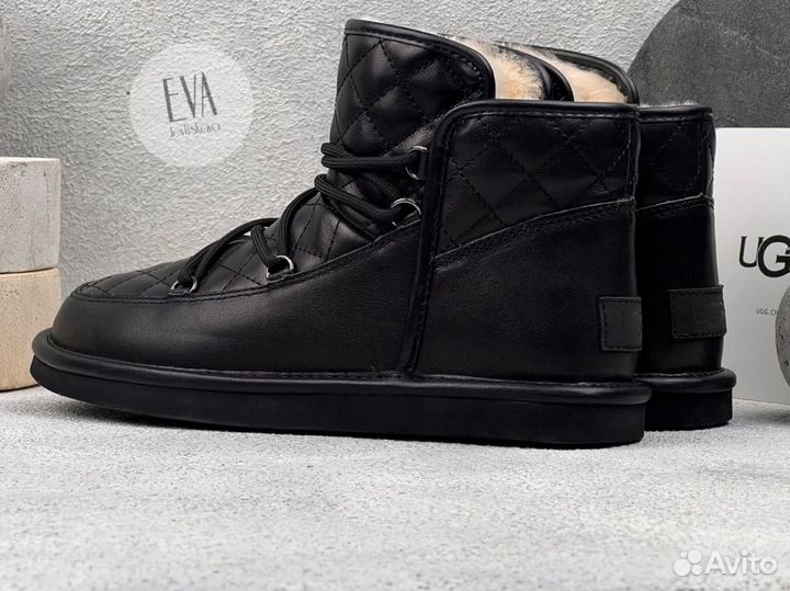 UGG женские Lodge Mini Leather Black