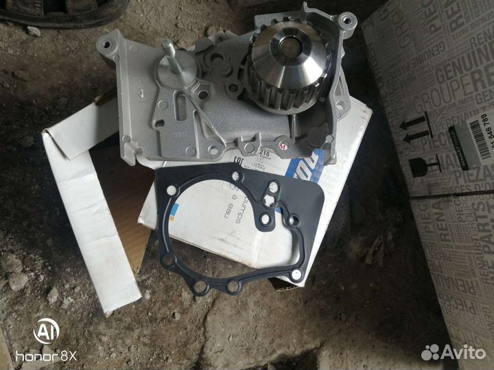 Водяной насос рено логан