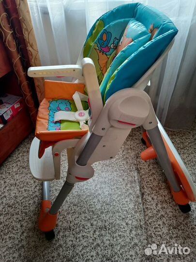 Стульчик для кормления chicco polly 2в1,отл.сост