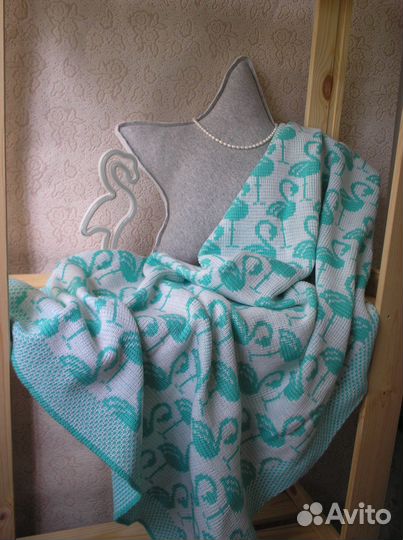 Вязаный плед одеяло детское