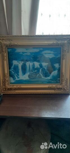 Картина водопад с подсветкой и звуком