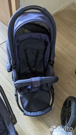 Коляска 3 в 1 Riko Bruno Natural 01 Denim