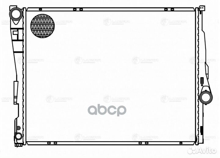 Радиатор охл. для а/м BMW 3 (E46) (98) М/А LRc