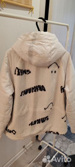 Новая куртка жен демисезон комби с барашком 56+