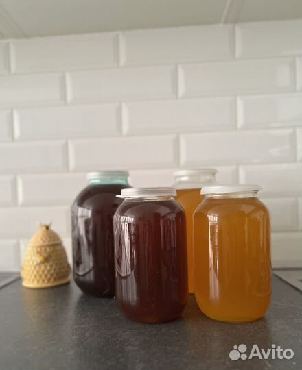 Мед Башкирский 3 л банка