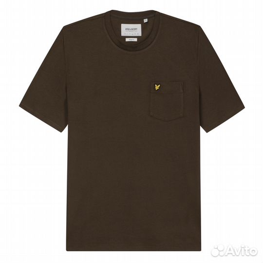 Футболка для мужчин цвет хаки Lyle & Scott