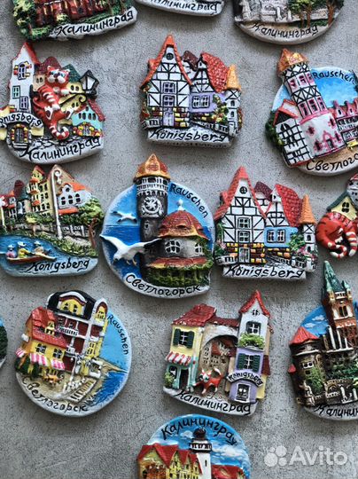 Магнитики на холодильник.Калининград