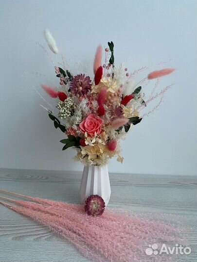 Букет из стабилизированных цветов