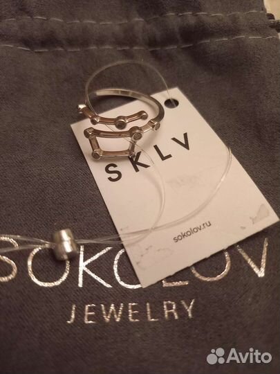 Серебряное кольцо sokolov