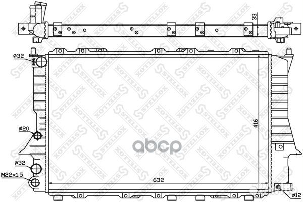 10-25018-SX радиатор системы охлаждения Audi 1