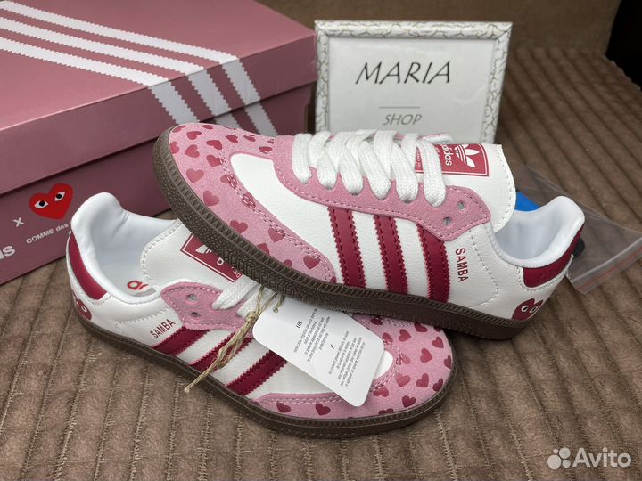 Adidas samba og pink mist сердечки