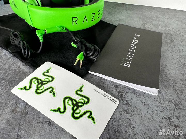 Razer blackshark v2 x (Зеленые)