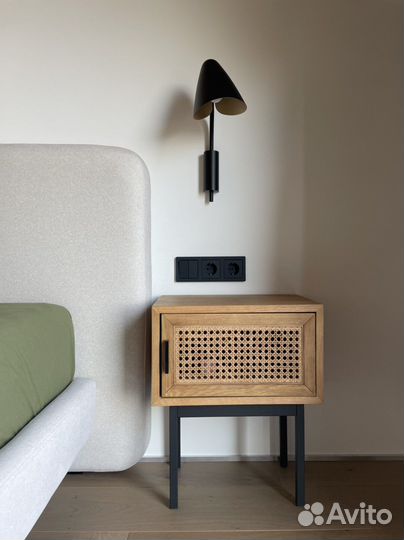 Тумба с дверцей из ротанга La Redoute