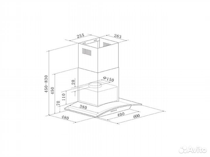 Кухонная вытяжка MD-60S