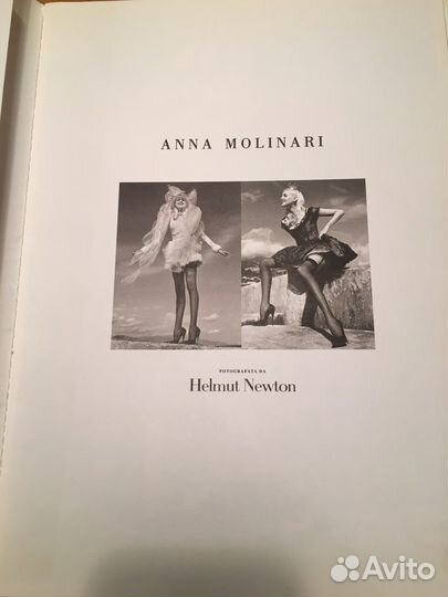 Фотографии Helmut Newton каталог для Аnna Molinari