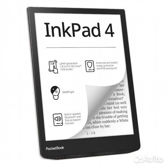 Электронная книга pocketbook ink pad 4 pb743g-u-ww s