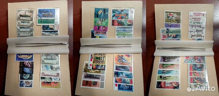 Марки СССР в альбомах