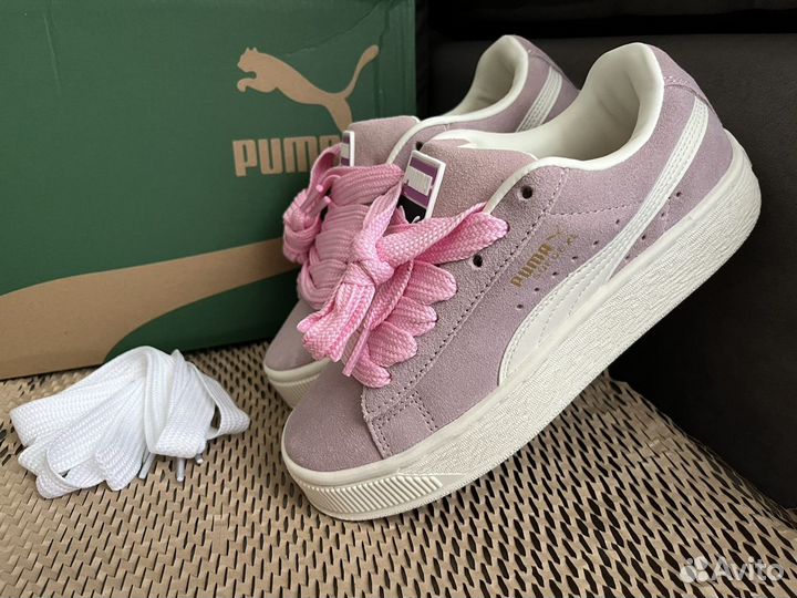 Дутыши puma suede XL pink