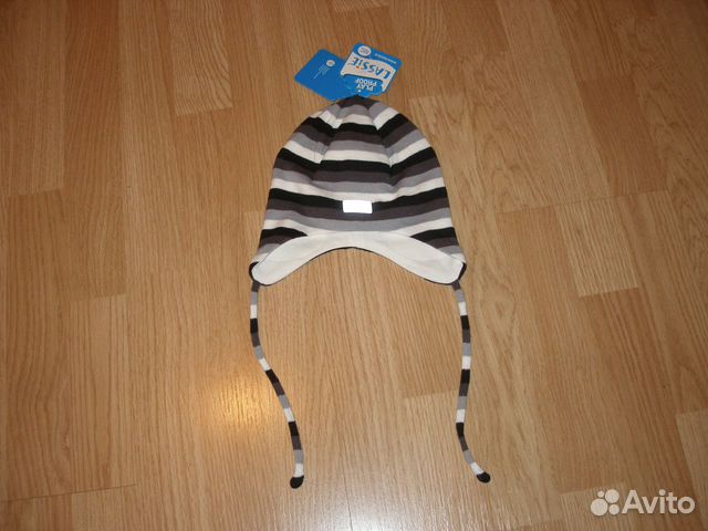 Новая шапка Lassie 44/46 двойной х/б усиление ушек