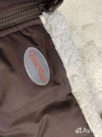 Конверт в коляску меховой Frost чудочадо шоколад