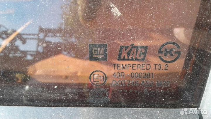 Стекло двери задней левой chevrolet Lacetti 2003