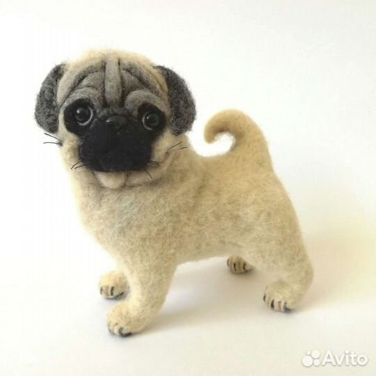 Мопс ручная работа