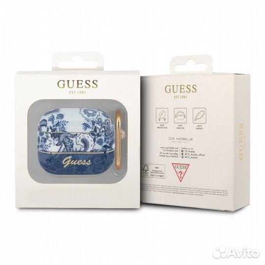 Чехол Guess с карабином для Airpods 3