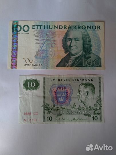 Швеция (2 банкноты)