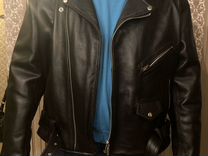 Мужская кожаная куртака для мотоциклистов