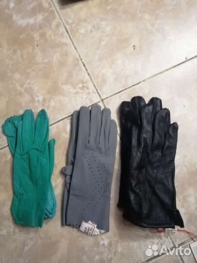 Перчатки кожанные