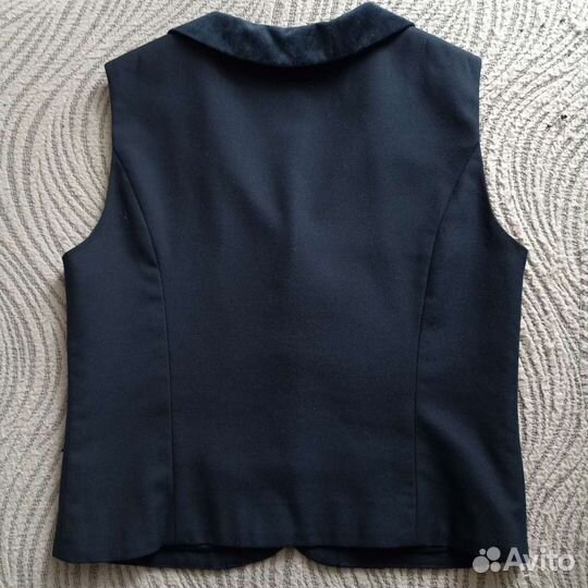 Жилет тёмно-синий на девочку р. 146-152 (тм смена)