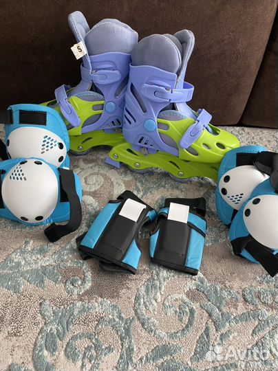 Детские ролики с защитой