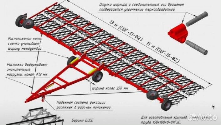 Борона Завод Автотехнологий СШГ-15-02, 2024