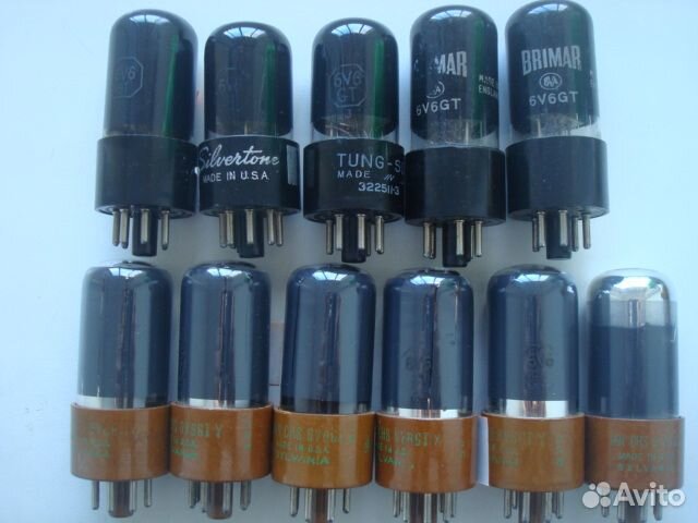 6V6G,6V6GT,6P25(EL33M),6080,1625 RCA