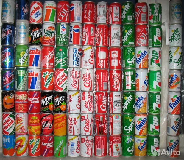 Пивные банки алюминиевые 80 х 90 годов, этикетки