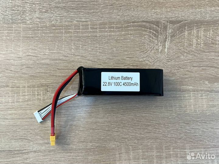 Аккумулятор для FPV дрона ZEE 4500mAh 6S100С XT60