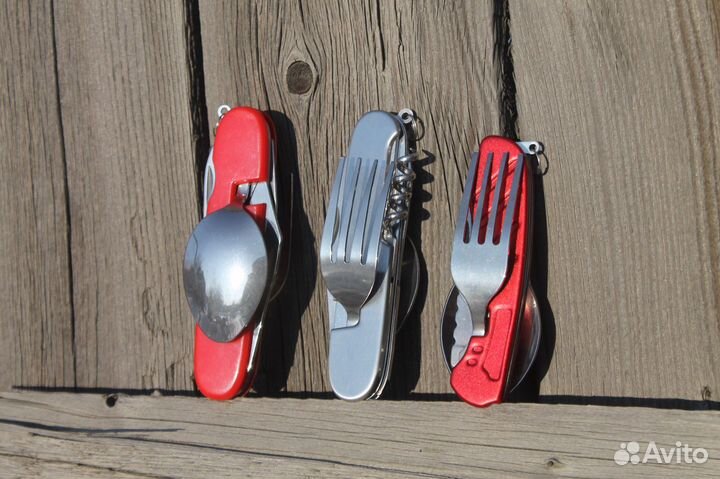 Ножи с вилкой,ложкой мультитул