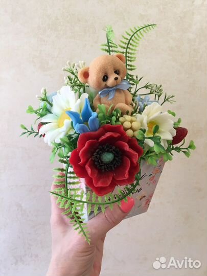 Букет из мыла ручной работы