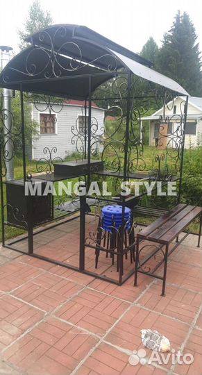 Мангал с крышей
