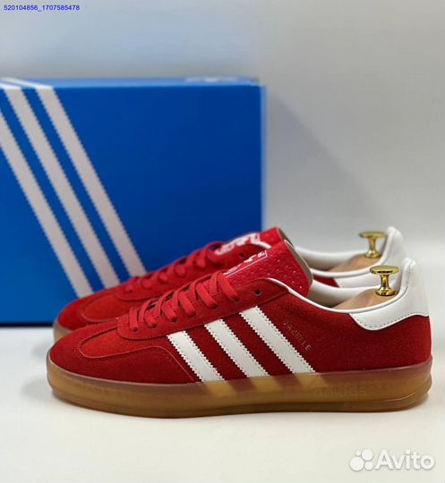 Кроссовки Adidas Gazelle Red (Арт.96394)