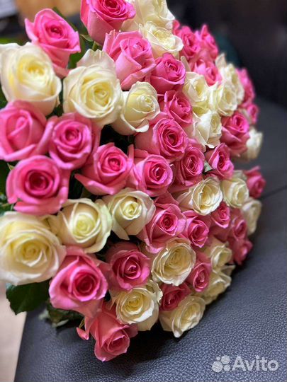 Розы цветы букеты 31 51 101 роза