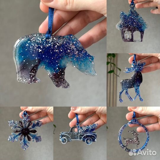 Елочные украшения ручной работы