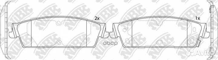 Колодки тормозные дисковые PN51013 NiBK