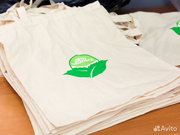 Печать на сумках-шопперах: принт & логотип