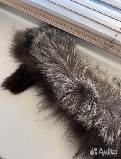 Воротник опушка меховая длина 77