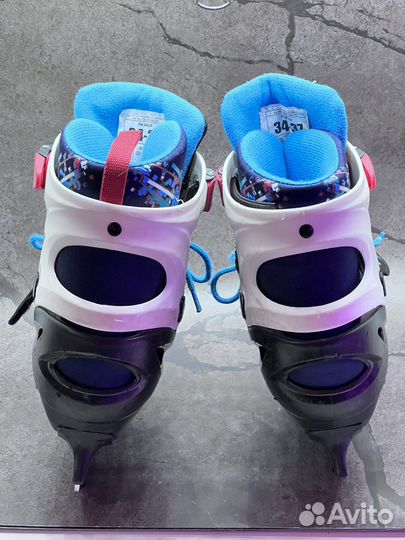 Коньки раздвижные 34 37