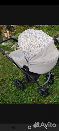 Коляска 2 в 1 indigo эко кожа