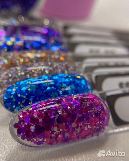 Гель лак с блестками