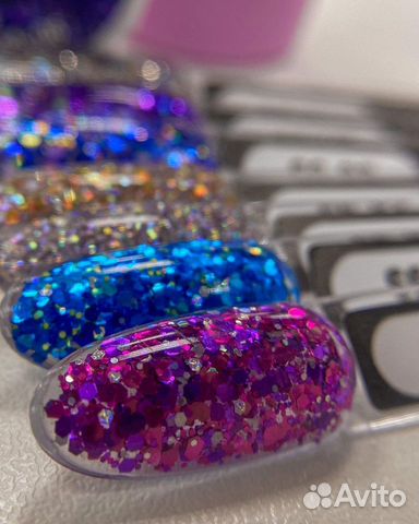 Гель лак с блестками